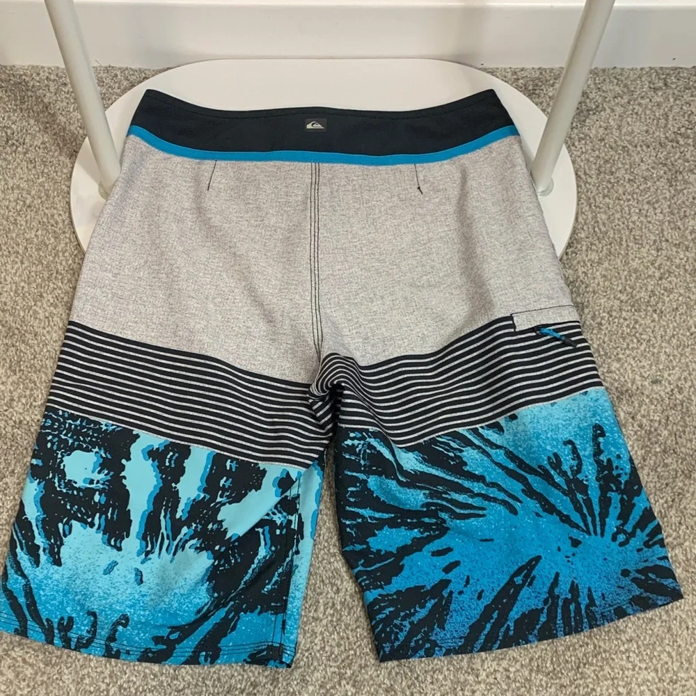 Quiksilver Kids‎ Swim Trunks - Gray and Blue